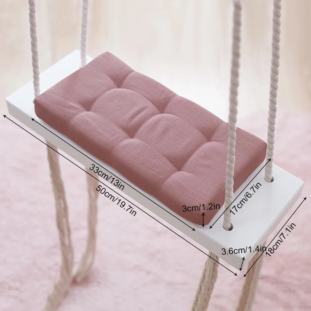 Altalena Interno Rosa Wood & Hemp: Il Must-Have per Camerette Boho - 5