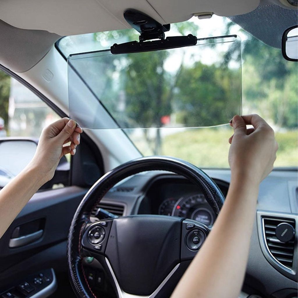 Auto Sonnenblende mit Polarisierter Blendungsschutz und Anti-UV - Sonnenblende für Auto SUV Lkw