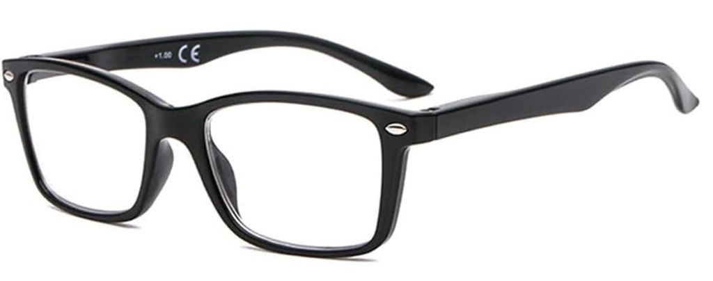 GKA 2in1 Lesebrille 1,0 schwarz Vollrahmen Sehstärke mit Produktbild 