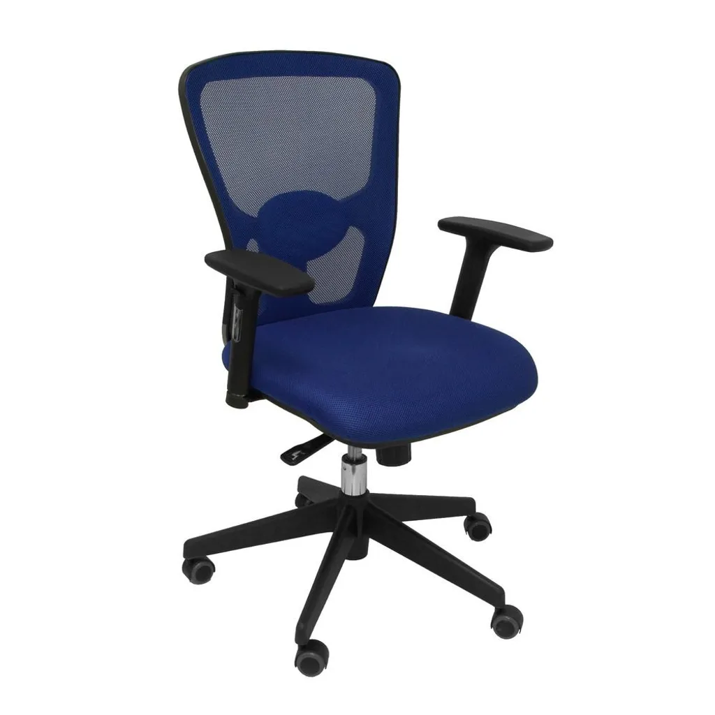 Fauteuil de bureau Pozuelo bleu résille respirante et assise confort