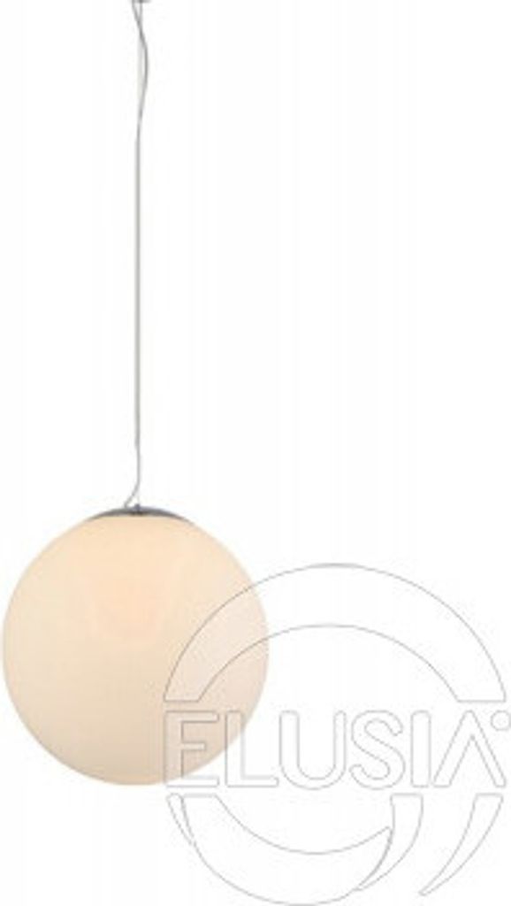 AZzardo Ball Pendelleuchte Weiß, dimmbar, Ø 25 cm, max. Höhe 150 cm, E27 Fassung