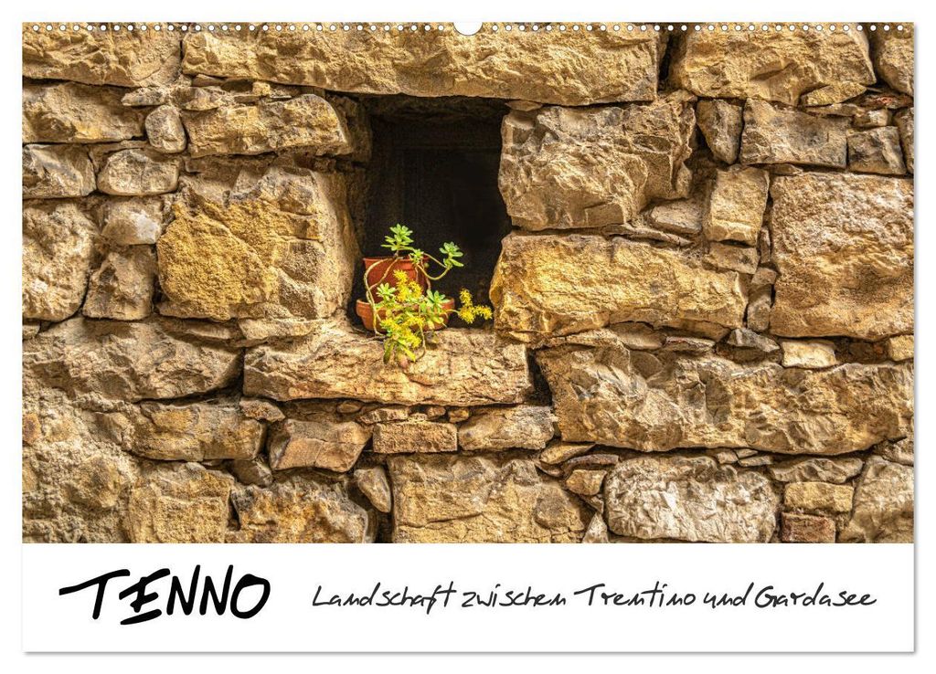 Tenno - Landschaft zwischen Trentino und Gardasee (Wandkalender 2027 DIN A2 quer), CALVENDO Monatskalender