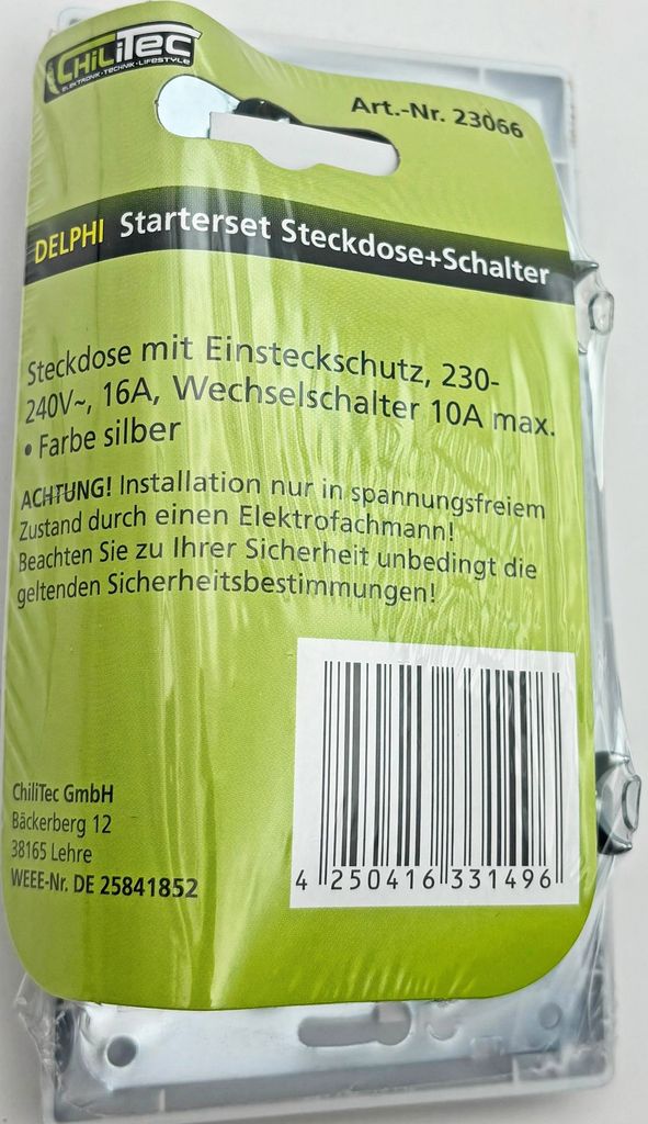 DELPHI Starter Steckdo.+ WS+ Rahmen Produktbild 4