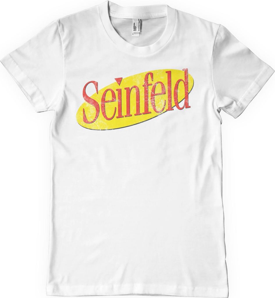 Seinfeld Washed Logo T-Shirt - Small - White