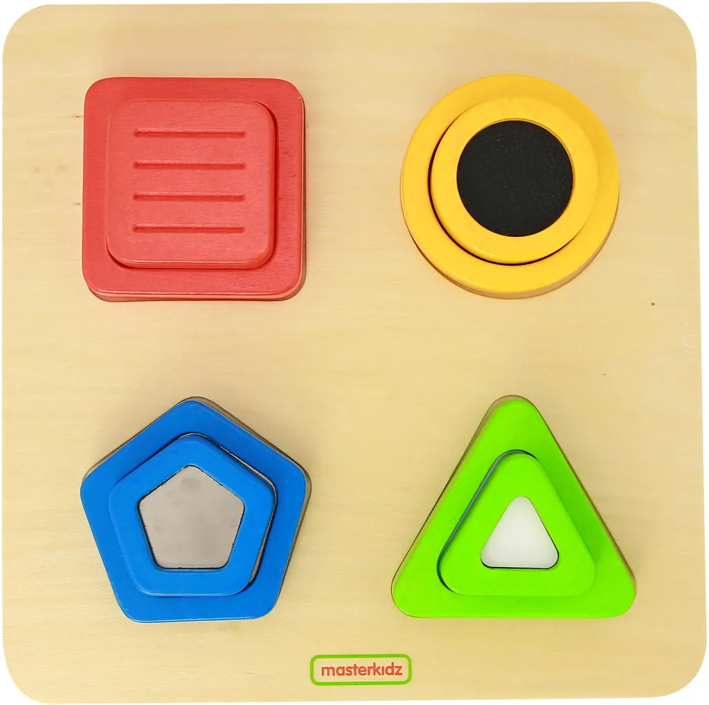 Trieur de formes Montessori en bois pour la motricité et le toucher