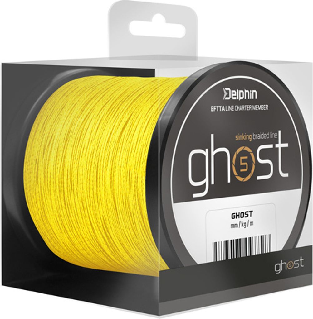 Delphin Ghost 4+1 Yellow 0,18 mm 300 m 9,1 kg Angelschnur