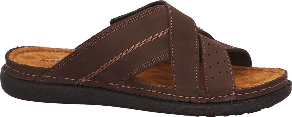 Rohde Herren Pantolette Leder Riemen gekreuzt Produktbild 7