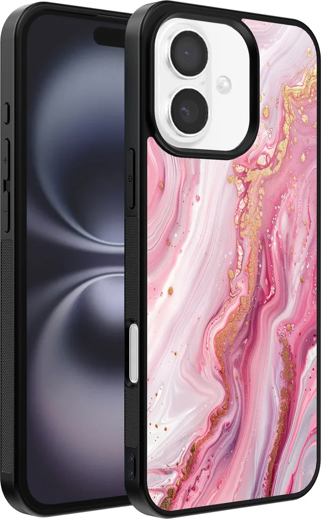Custodia iPhone 16 Plus Smartphonica Marmo Rosa: Offerta Limitata!