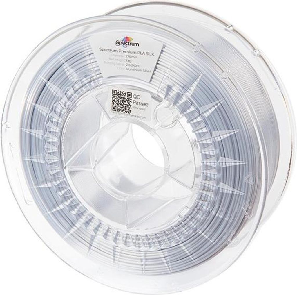 Spectrum 3D Filament, PLA Silk, 1,75mm, 1000g, 80446, alusilber