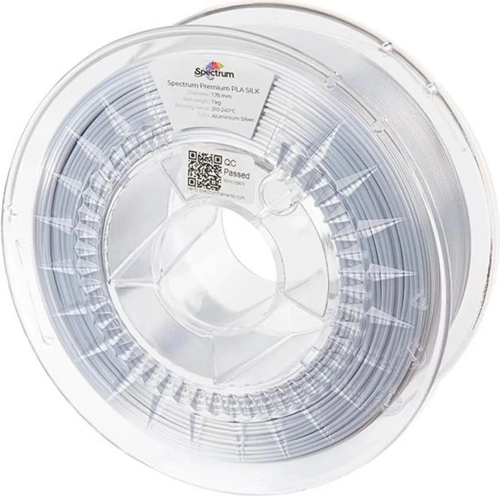 Spectrum 80446 Cordoncino Stampa 3D PLA Silk Alluminio Argento