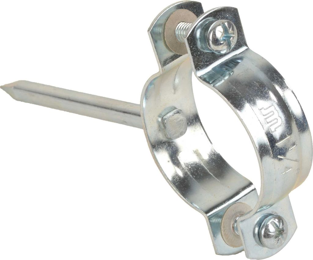 10 Stück - Stiftrohrschelle 1" verzinkt : 1 Zoll Größe: 1 Zoll