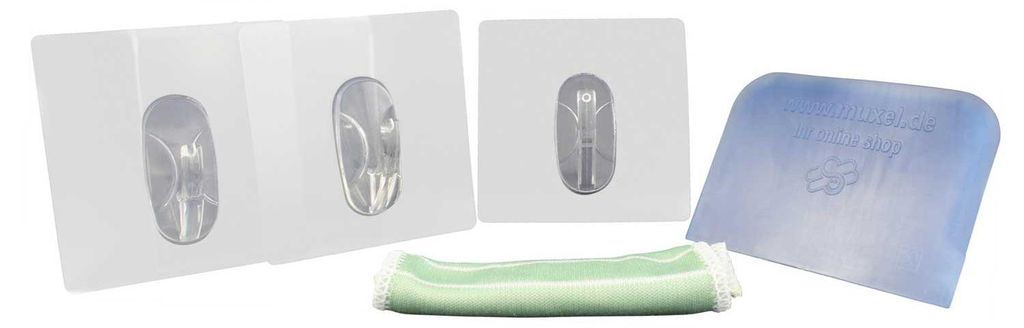 Wunderhaken zuighaken set, 3-delig, grote zuighaken van Productafbeelding 