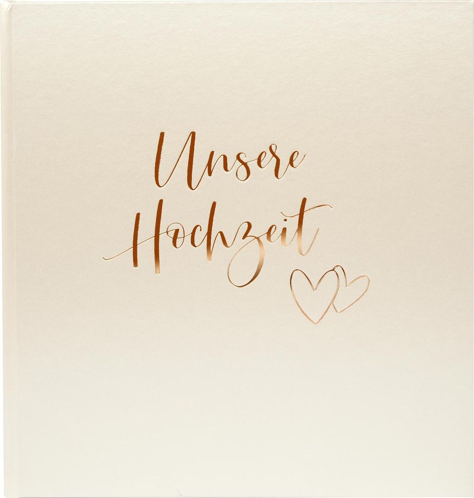Goldbuch Herzklopfen 30x31 60 weiße Seiten Hochzeit 08174