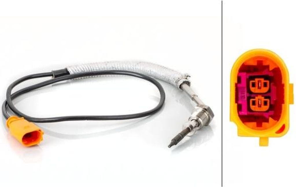 HELLA 6PT 014 495-071 Abgastemperatursensor OE 045906088D kompatibel mit Cordoba, Ibiza, Fabia, Roomster, Polo 9N
