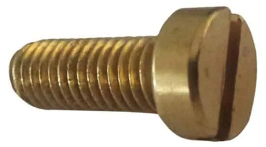 Lot de 200 Vis Métaux en Laiton Tête Cylindrique Fendue 4x40 mm D-Work