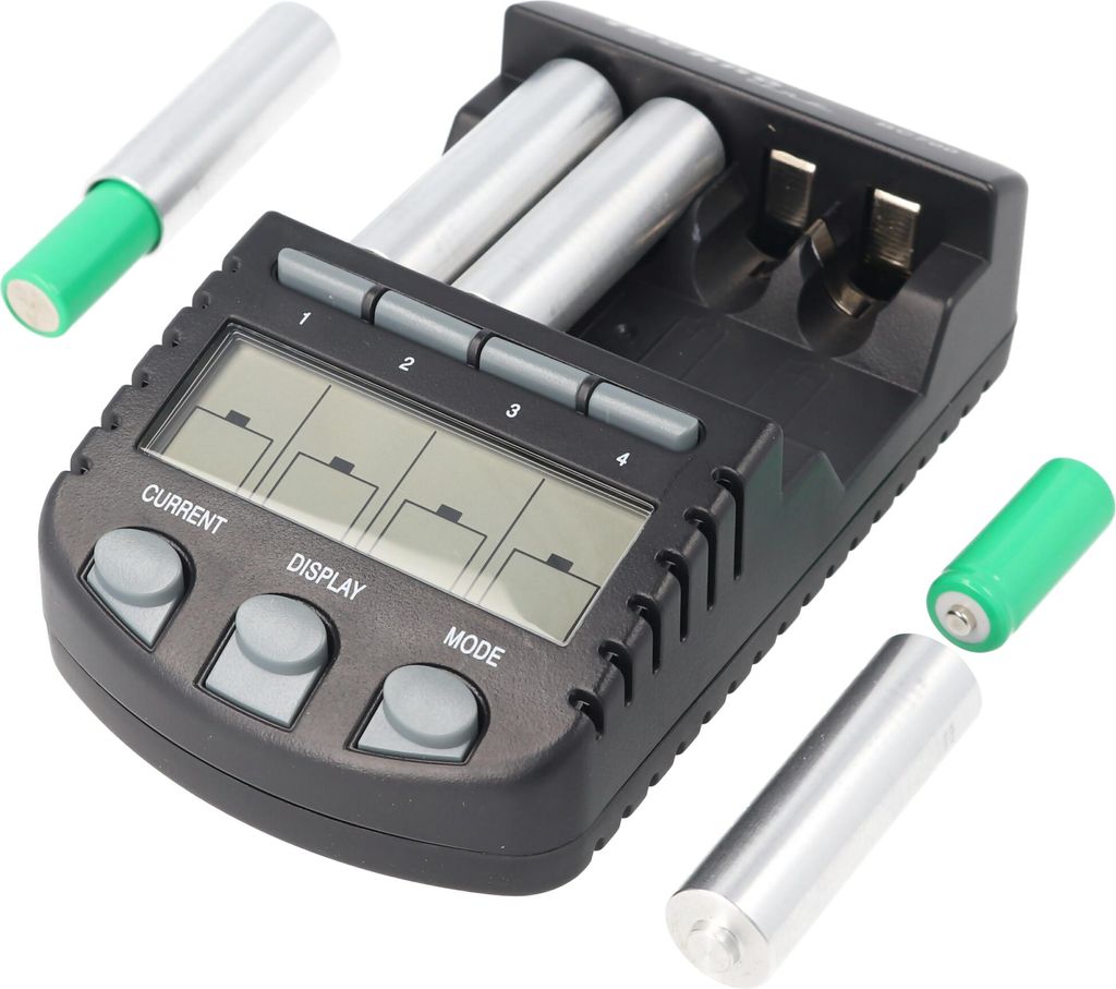 Lady LR1 Size N NiMH Akku, Ladeadapter und LCD Ladegerät 200mAh Ladestrom