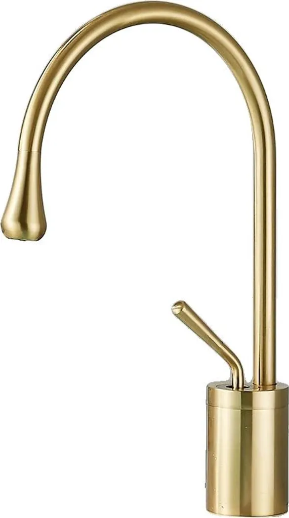 Rubinetto Per Lavabo Da Bagno In Ceramica Anticata E Ottone, Rubinetto Per Lavabo Vintage A Collo Lungo In Porcellana Blu E Bianca Rubinetto Per Acqua Fredda Da Cucina Con Maniglia Singola 86469532