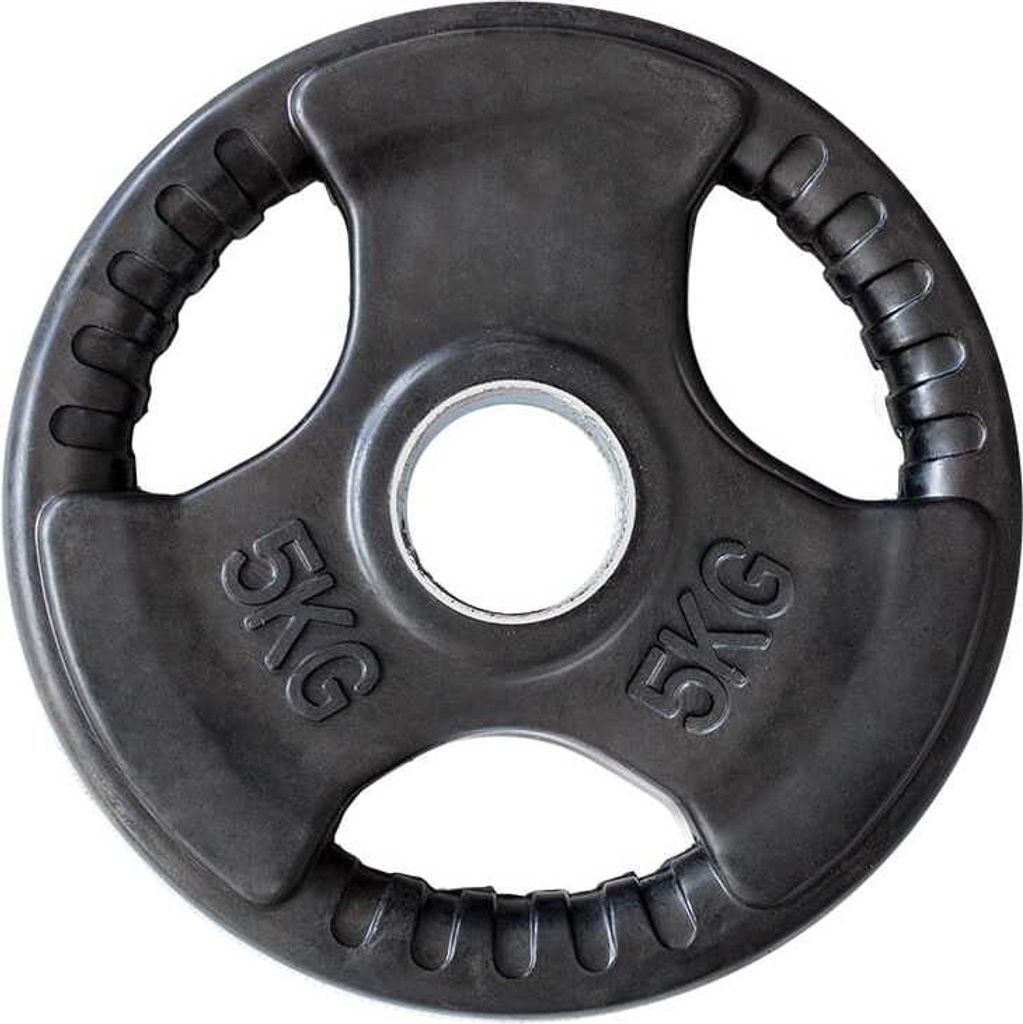 HMS 5 kg gummierte Platte in olympischer Größe (17-6-205) Produktbild 
