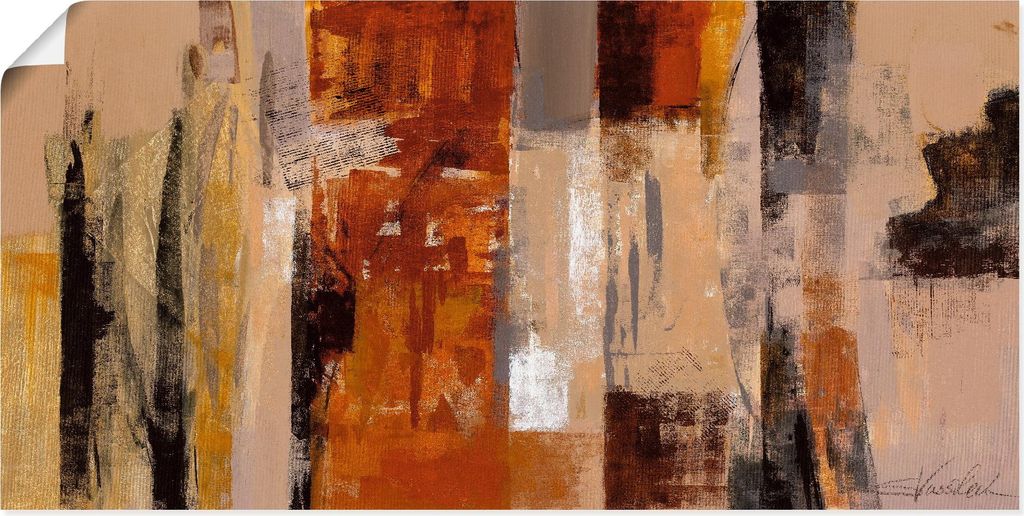 ARTland Poster Stadt-Morgen Größe: 150x75 cm