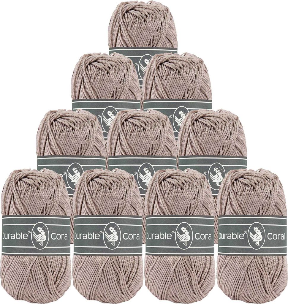 10x50g Strickgarn Häkelgarn Durable Coral 90 Farben Baumwollgarn Sommergarn