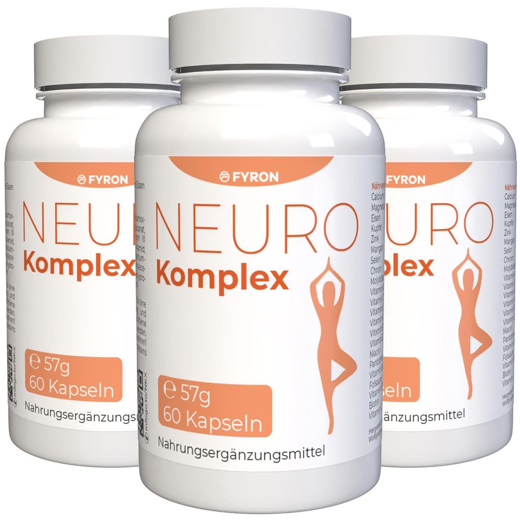 Neuro Komplex - 180 Kapseln (3x 60 Kapseln), 3er Pack Produktbild 