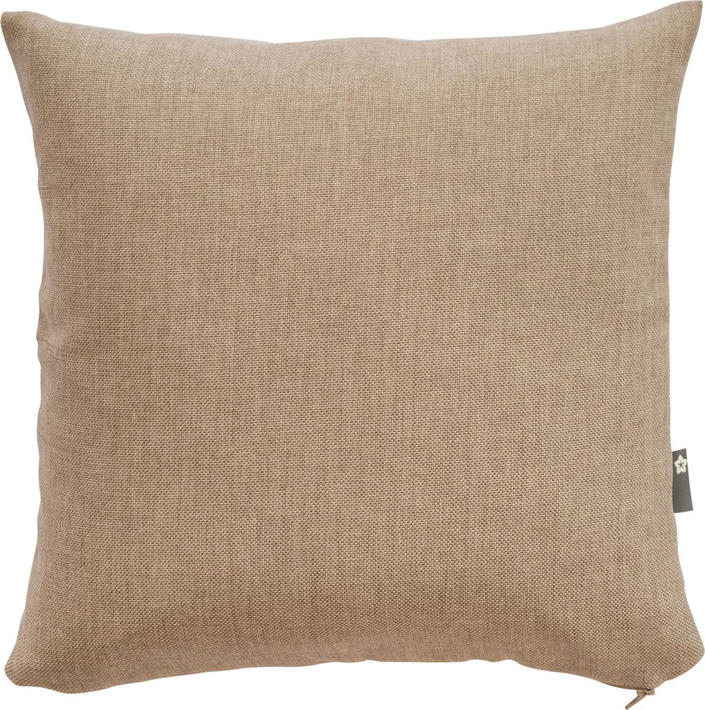 Pichler Strukturuni mit Fleckschutz uni Kissenhülle 2er Set 50 x 50 cm PANAMA Rechteck taupe