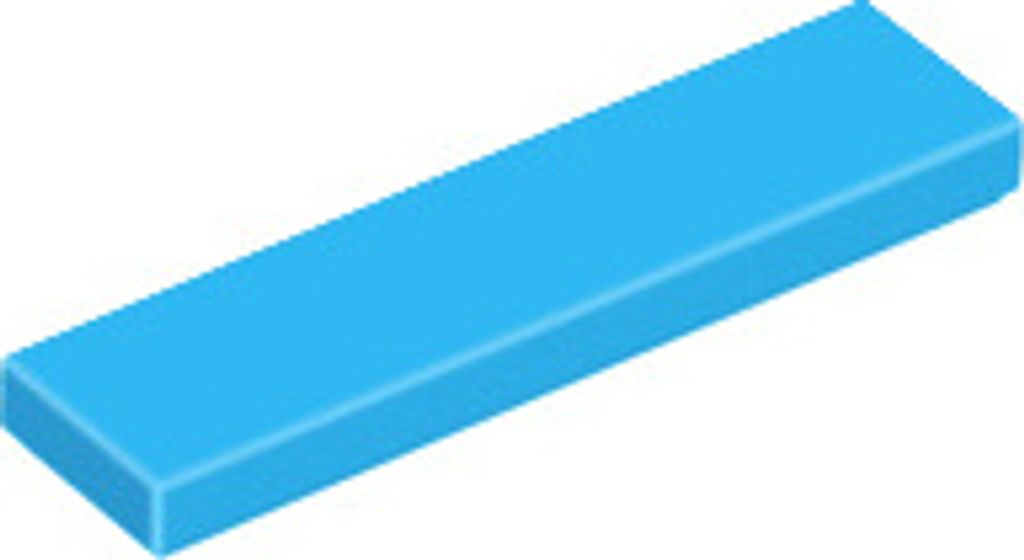 25 Stück LEGO, Teil Nr. 2431, Dunkles Azurblau (Dark Azure)