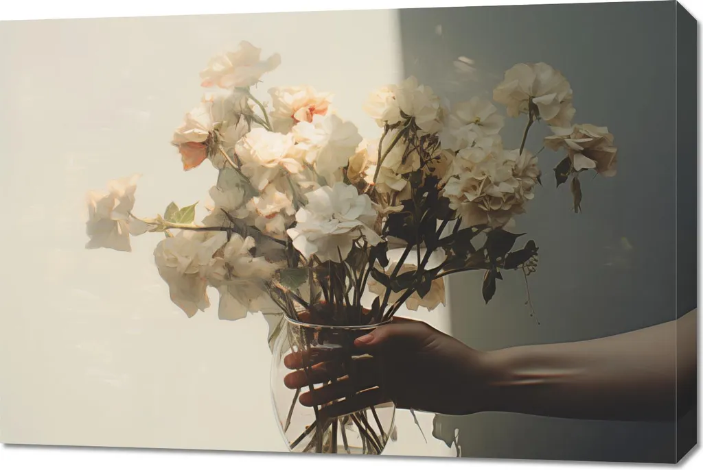 Analisi Quadro Bouquet 90x60 - Tela Canvas UVgel Professionale