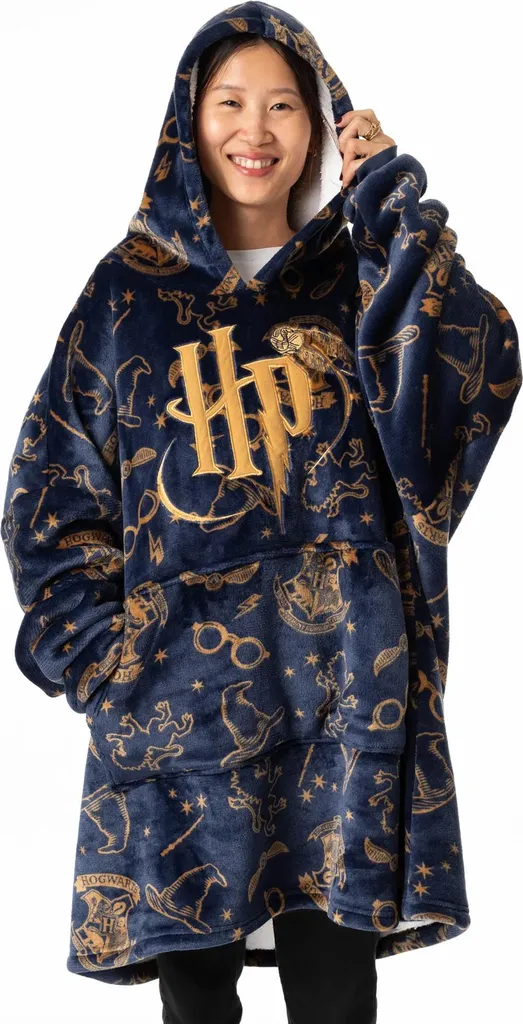 Sweat Plaid à Capuche Harry Potter pour Femme - Couverture à Porter