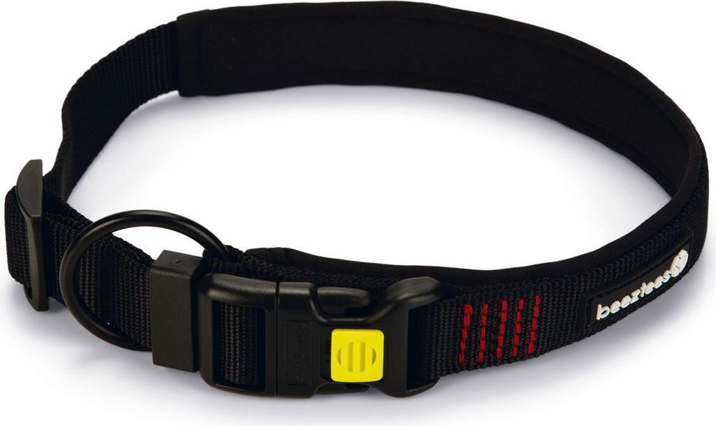 Beeztees Parinca Premium - Hundehalsband - Nylon - schwarz - 55-60 cm x