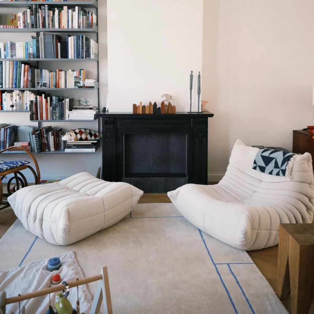 360Home Sofa – Einzelsessel Schlafsofa Relaxsofa mit hocker Produktbild 3