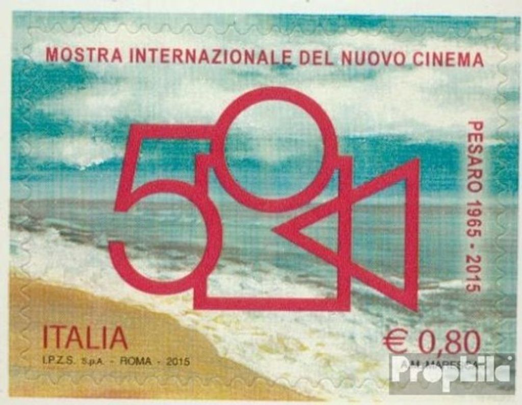 Briefmarken Italien 2015 Mi 3804 (kompl.Ausg.) postfrisch Filmfestival Pesaro