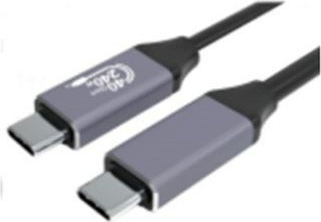 GEMBIRD Gembird CCBP-USB4-CMCM240-1.5M USB Kabel USB4 Gen 3x2 USB C Schwarz, Silber