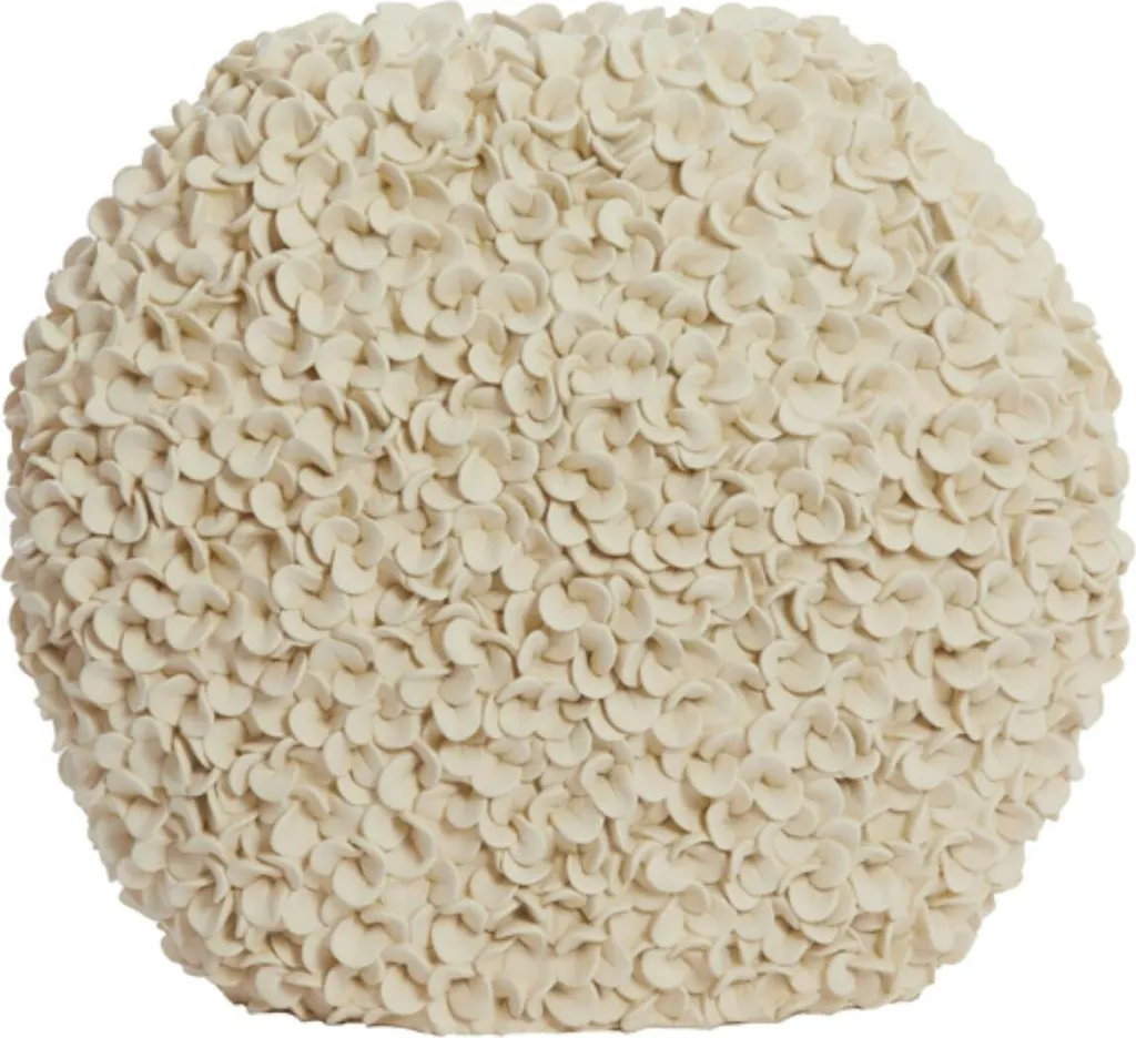 Vase crème Phylia incassable 52 cm - Plastique haute qualité résistant