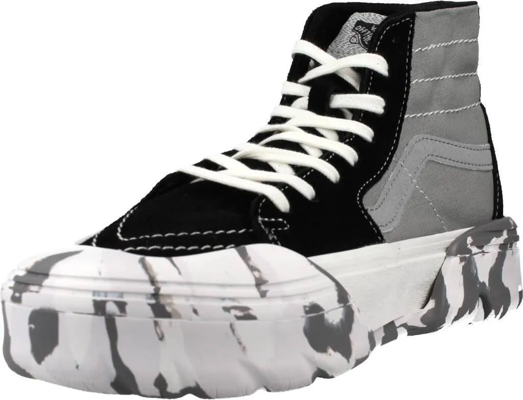 Baskets montantes Vans UA Sk8-Hi gris en toile robuste et suede
