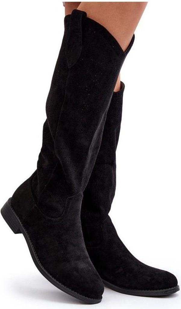 S.Barski HY66-132 Damen Schwarze Schnürstiefel 40