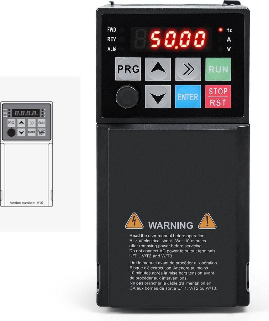 1,5 kW Frequenzumrichter 380V 3-Phasen – Variable Frequency Drive mit IP20 Schutz und schnellem Drehzahlregler