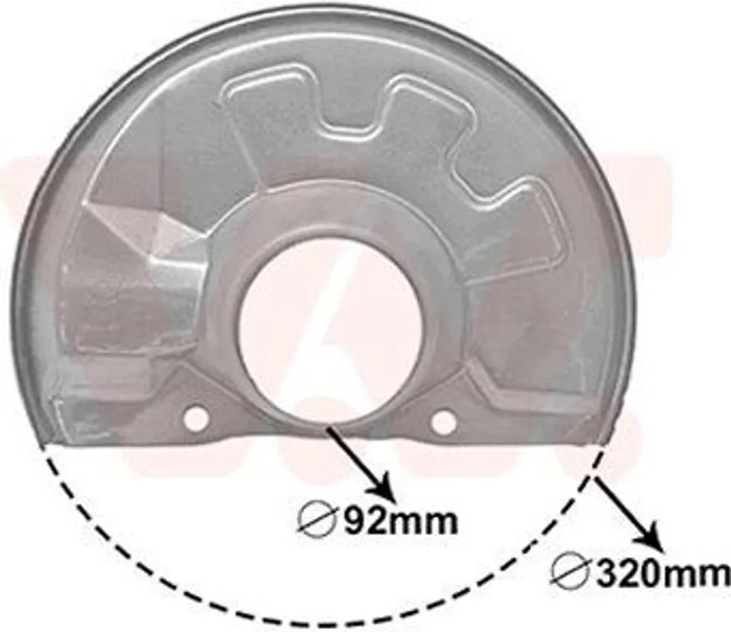 Tôle d'ancrage avant droite VAN WEZEL 5940372 pour Mitsubishi Carisma