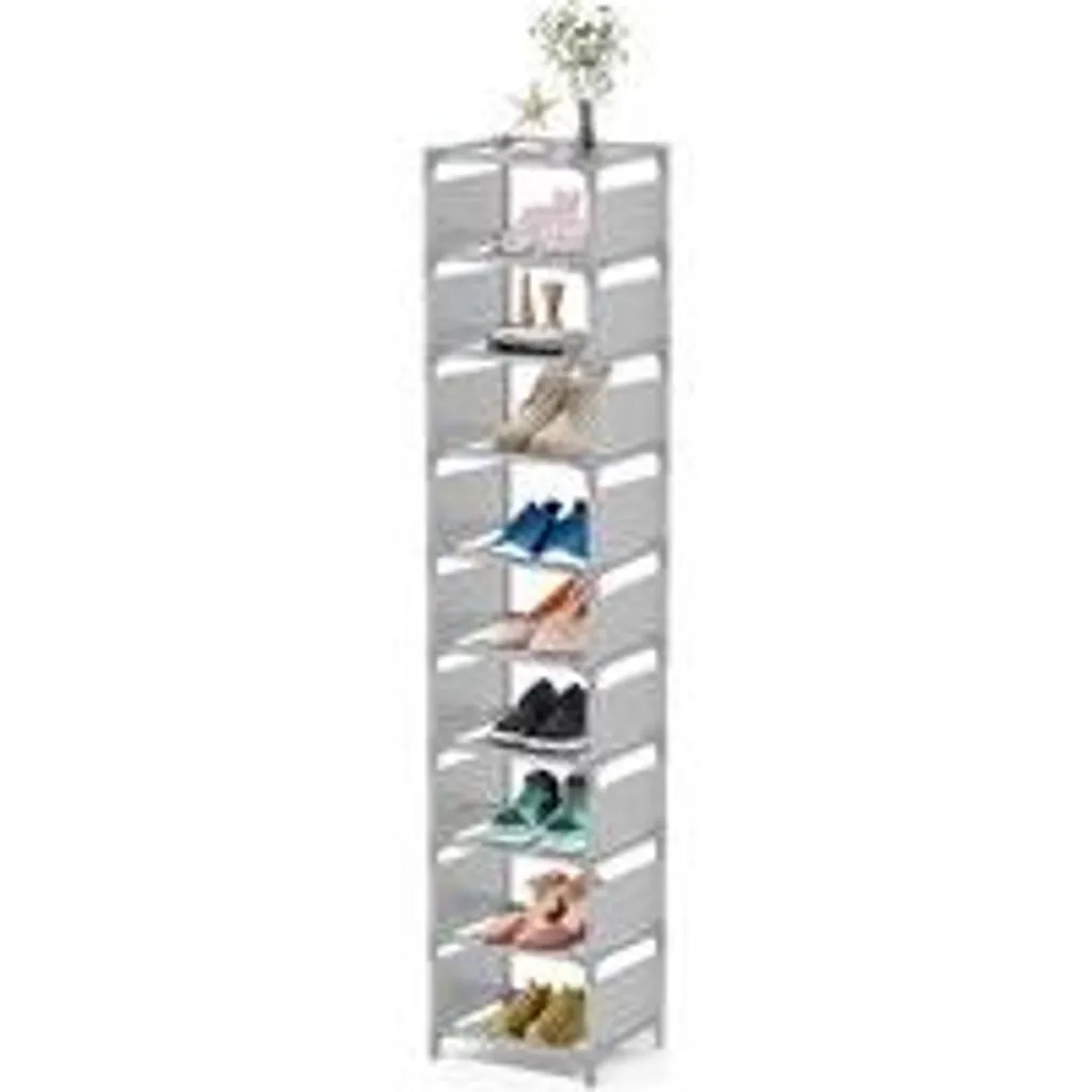 Organisateur chaussures pour entrée et chambre, meuble 10 étages modulable
