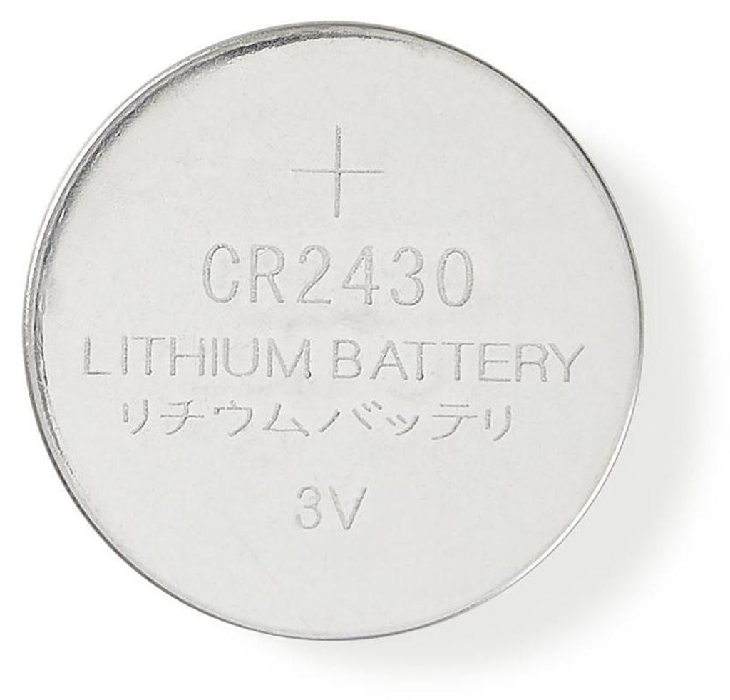 Nedis Lithium-Knopfzelle CR2430 - 3 V DC - 5-Pack