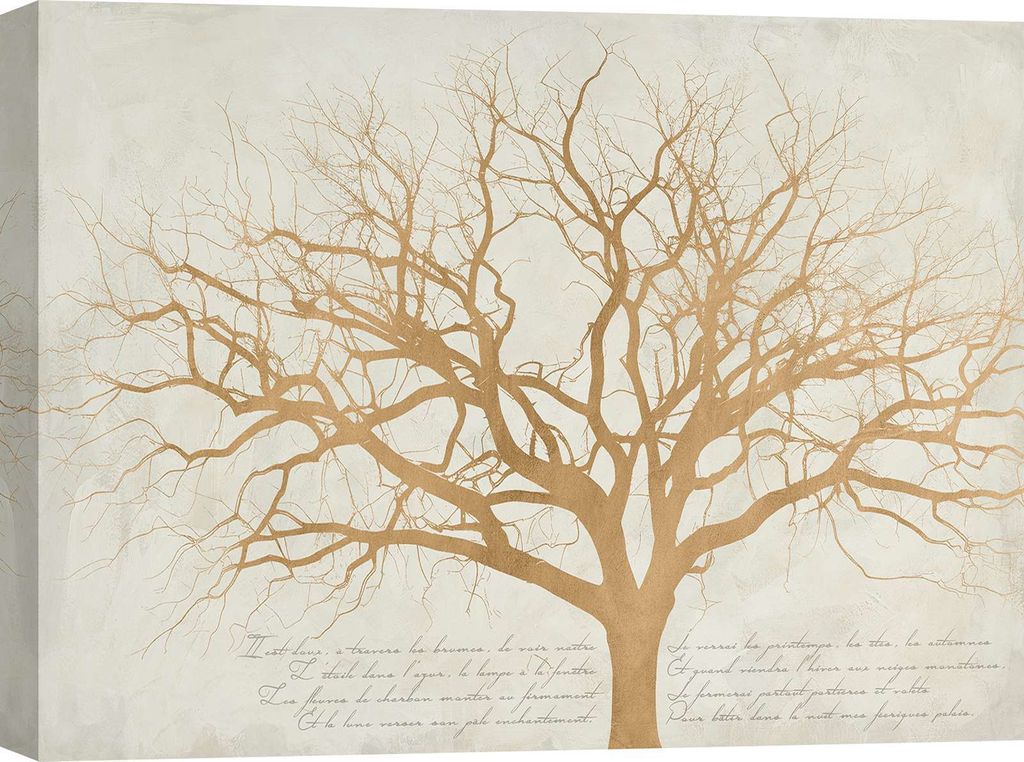 Kunstdruck auf Leinwand, moderner Baum - Alessio Aprile - Der Baum von Baudelaire - 100x70 cm