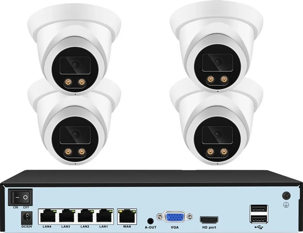 Caméra de sécurité avec détection intelligente 8MP et enregistreur NVR