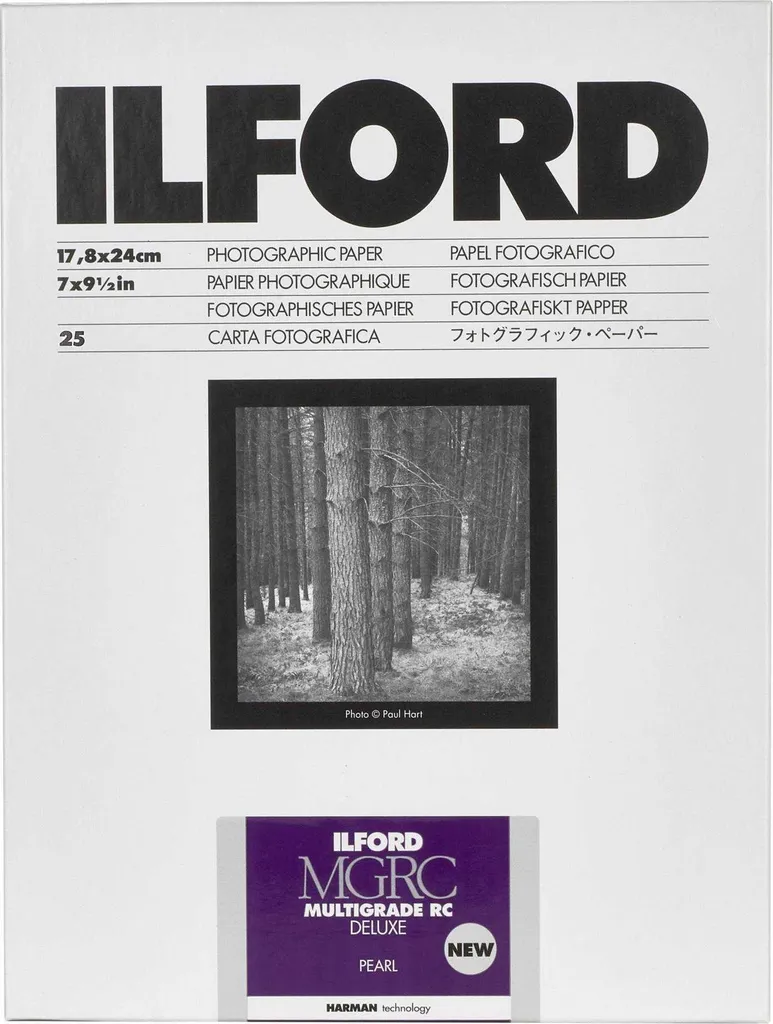 Papier Photo Noir et Blanc Ilford MGD.44M Multigrade V RC Perlé 17,8x24