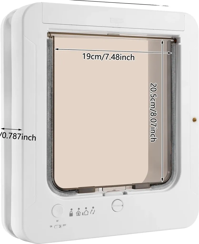 Entrée mains libres automatique blanche avec clé collier RFID - Pack Confort