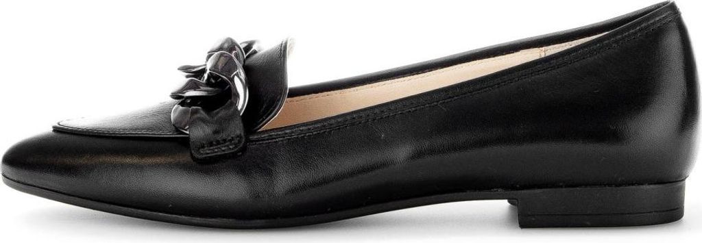 Gabor Slipper & Mokassin 301.27, Glattleder, Schwarz, Damen