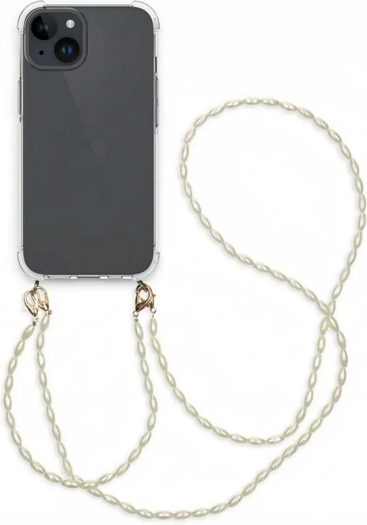 Custodia iPhone 15 imoshion: Cinturino Anti-Caduta e Catena Perline