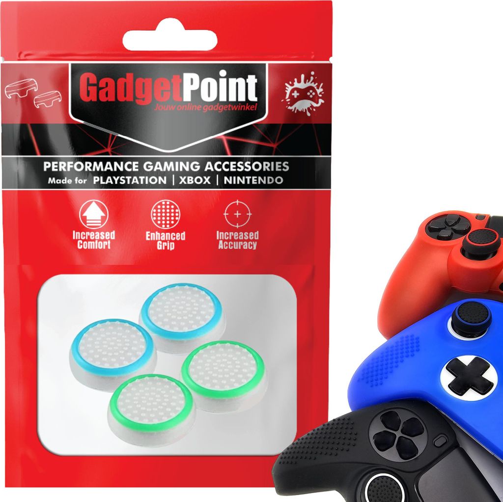 Thumbgrips - Thumb Grips voor PlayStation, PS5, Xbox X/S, One & Switch Pro Controller - Gaming Thumbgrips - Performance Anti-Slip Thumbsticks - Bes...