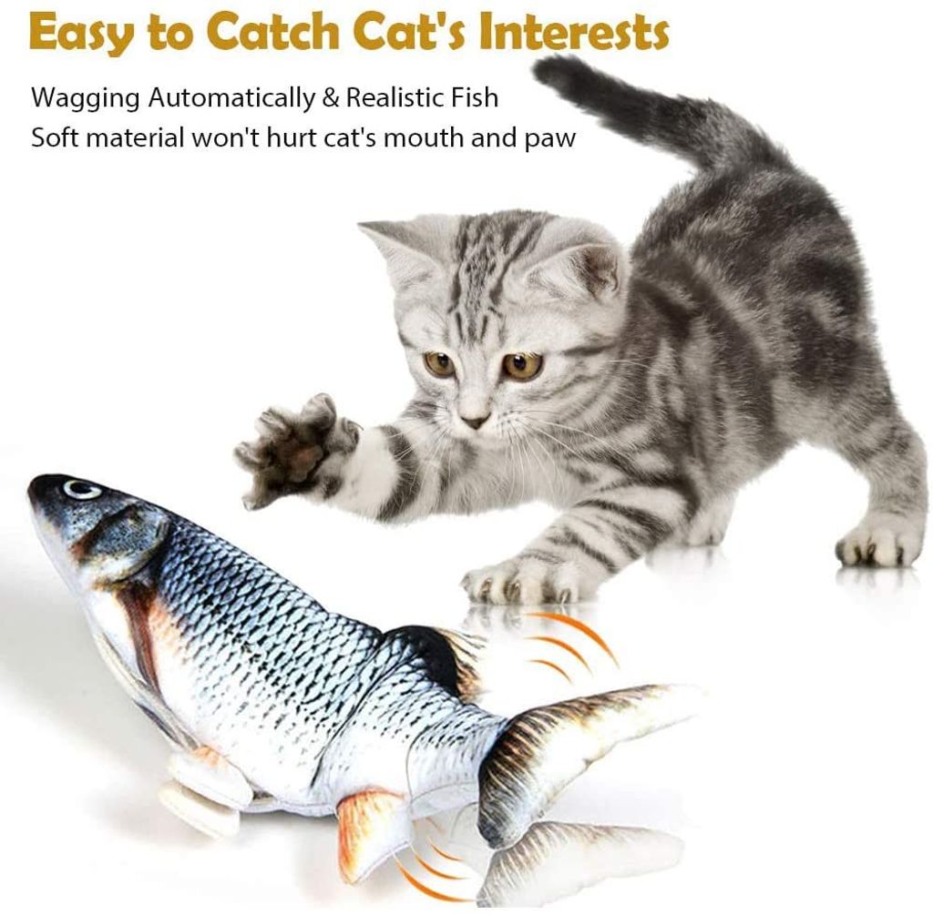 Katzenspielzeug Katzenspielzeug Fisch, Garten & Heimwerken Tierbedarf Katzenzubehör Katzenspielzeuge 