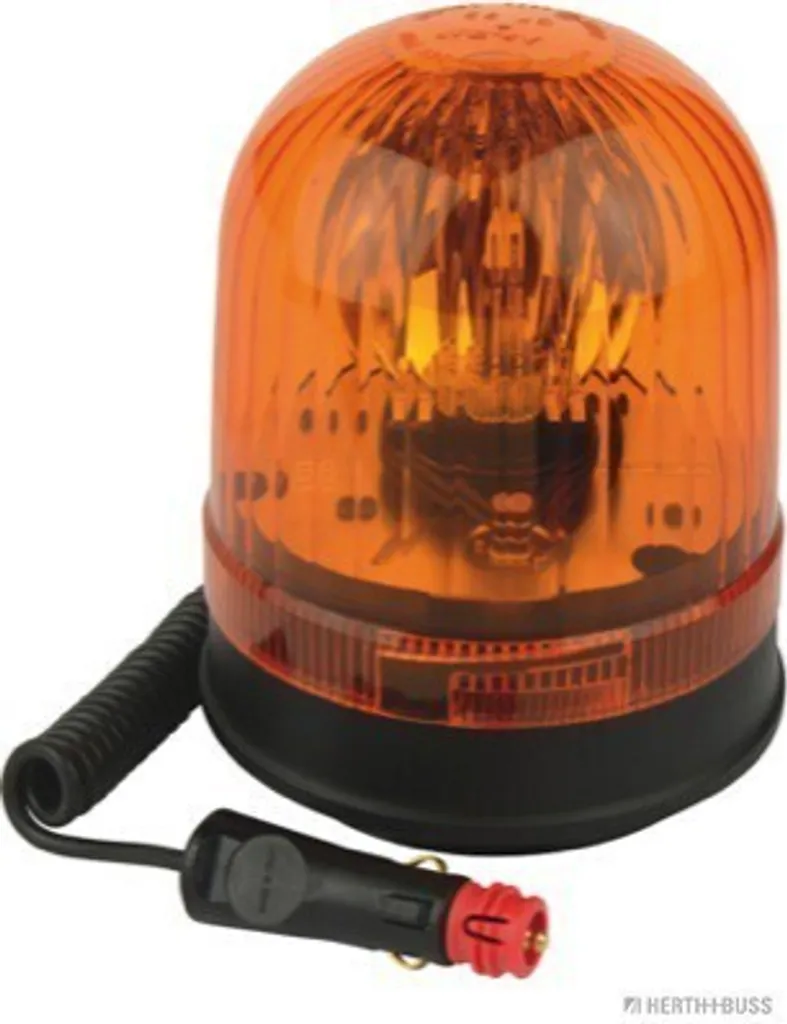 Gyrophare Herth+Buss Elparts orange 12V 24V pour véhicule de chantier