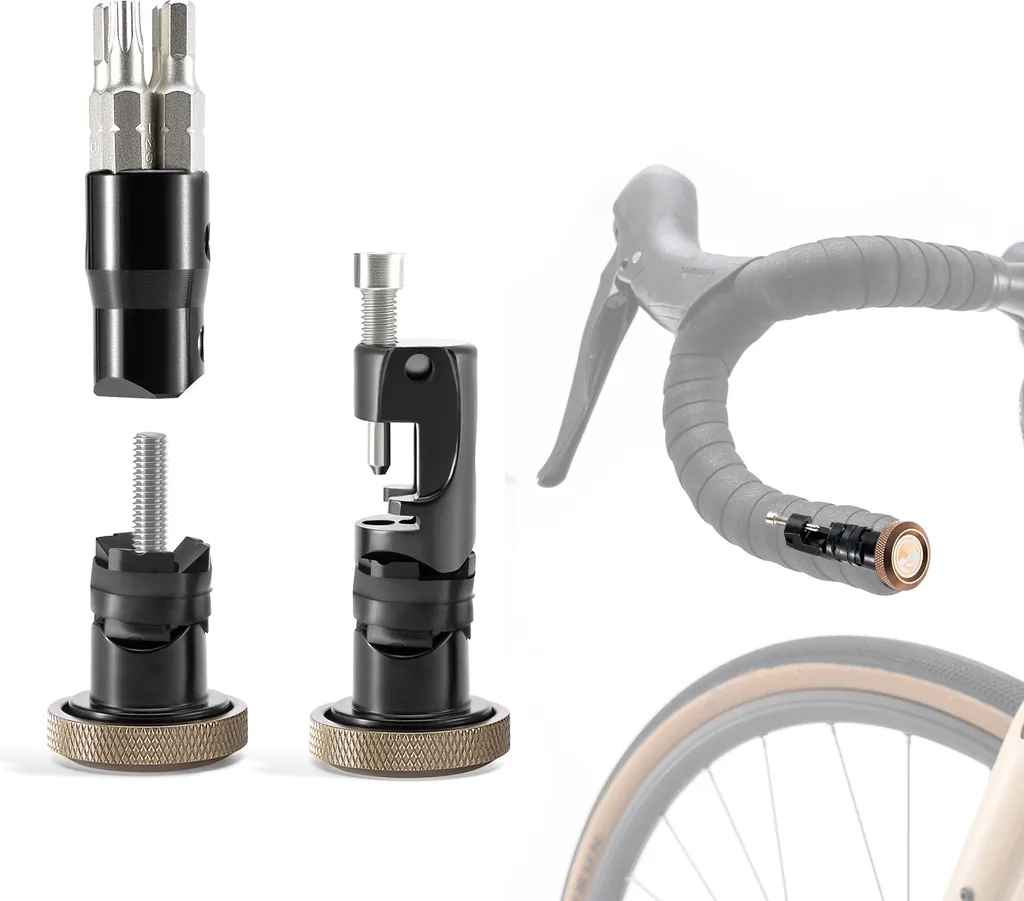 Multi-outil Vélo Invisible 5 en 1 pour Réparer sans Sacoche de Selle